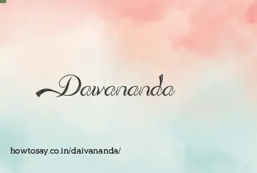 Daivananda