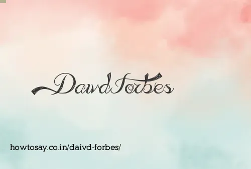 Daivd Forbes