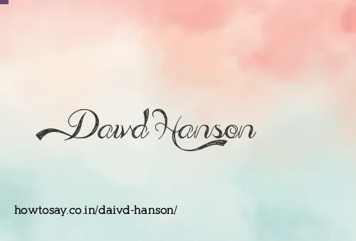 Daivd Hanson