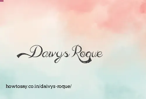 Daivys Roque