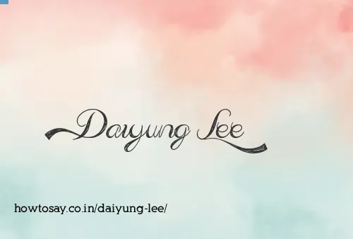 Daiyung Lee