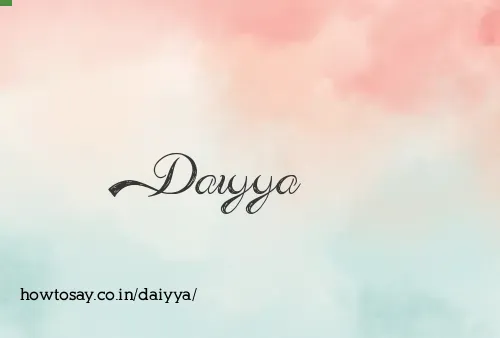 Daiyya