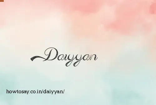 Daiyyan