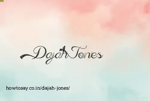 Dajah Jones