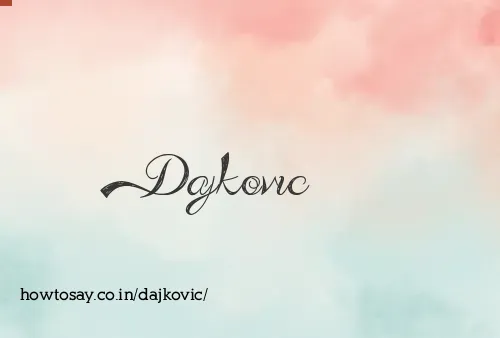 Dajkovic