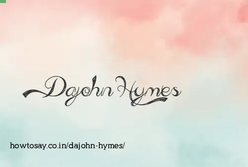 Dajohn Hymes
