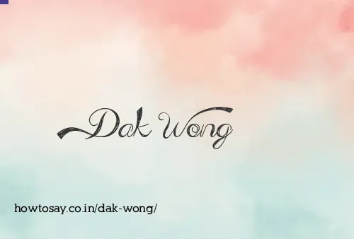 Dak Wong