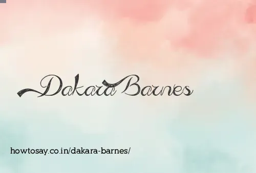 Dakara Barnes