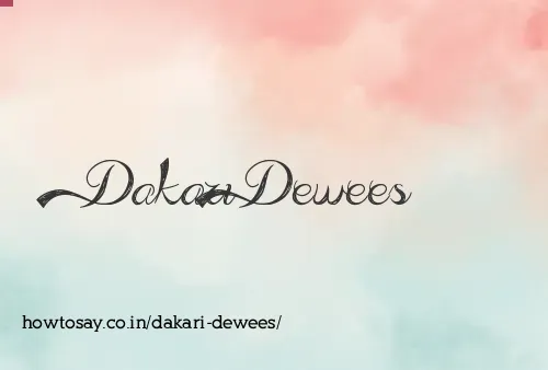 Dakari Dewees