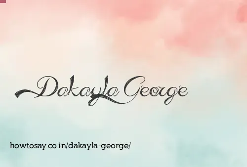 Dakayla George