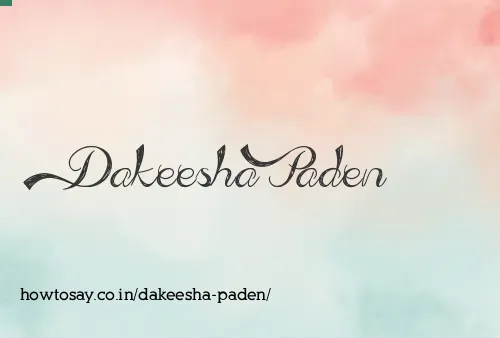 Dakeesha Paden