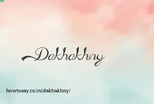 Dakhakhny