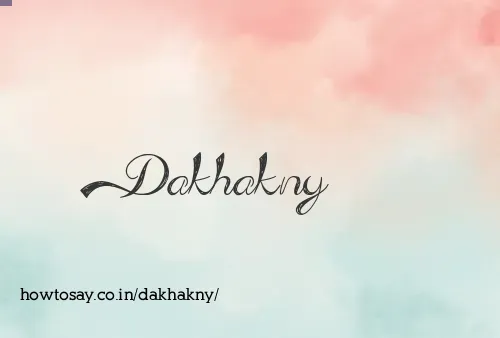 Dakhakny