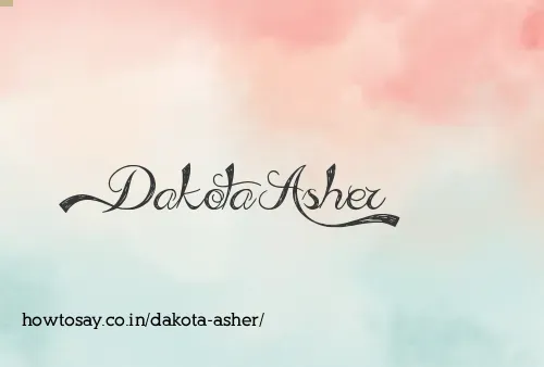 Dakota Asher
