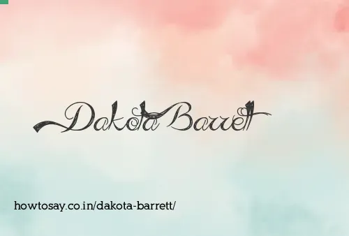 Dakota Barrett