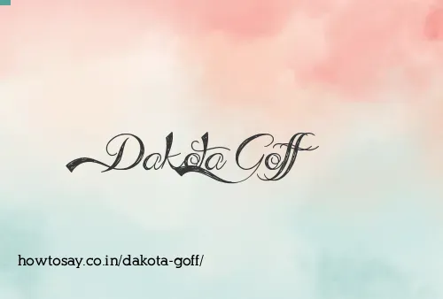 Dakota Goff