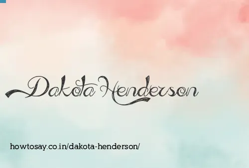 Dakota Henderson
