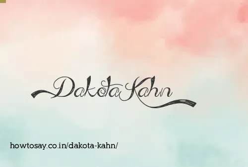 Dakota Kahn