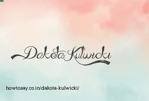 Dakota Kulwicki