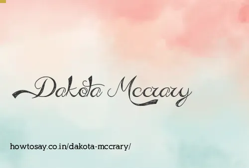Dakota Mccrary