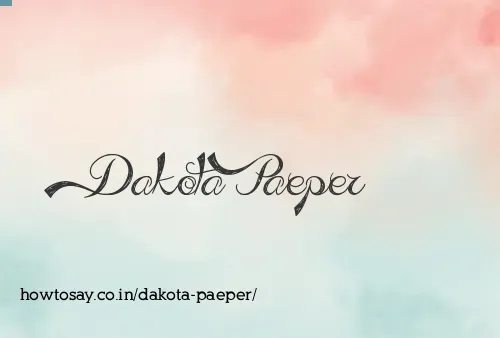 Dakota Paeper