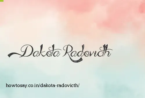 Dakota Radovicth