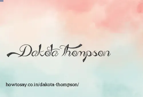 Dakota Thompson