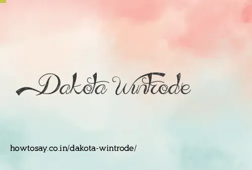 Dakota Wintrode