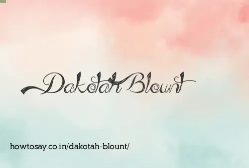 Dakotah Blount