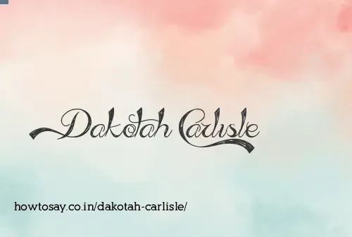 Dakotah Carlisle