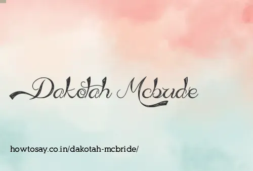 Dakotah Mcbride