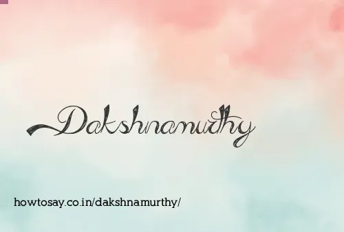 Dakshnamurthy