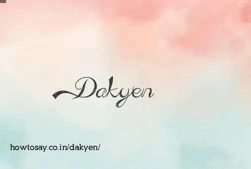 Dakyen