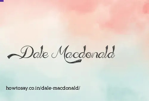 Dale Macdonald