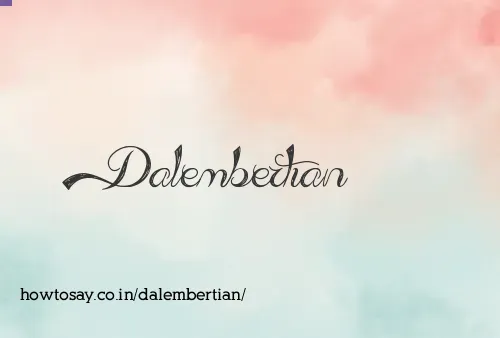 Dalembertian