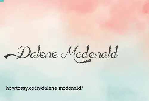 Dalene Mcdonald