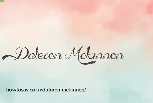 Daleron Mckinnon