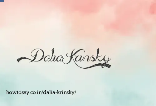 Dalia Krinsky