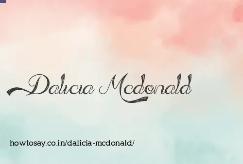 Dalicia Mcdonald