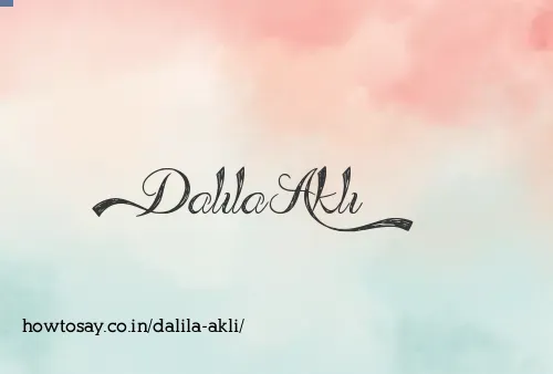 Dalila Akli