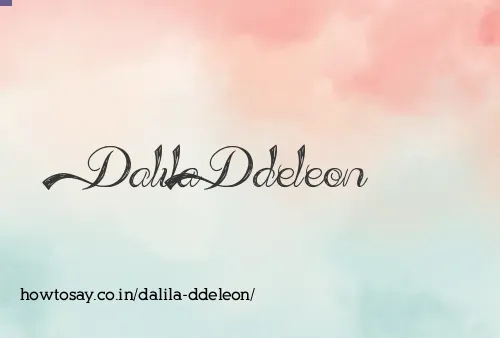 Dalila Ddeleon