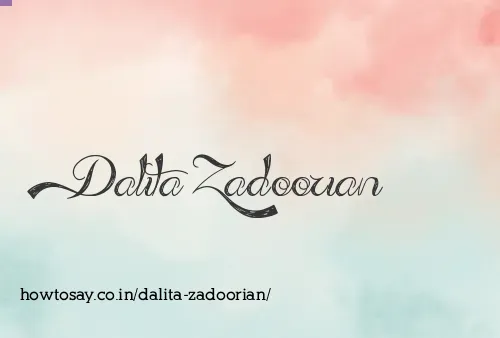 Dalita Zadoorian