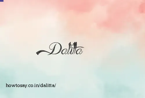 Dalitta