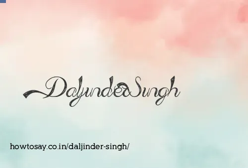Daljinder Singh