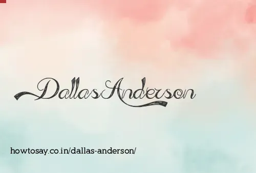 Dallas Anderson