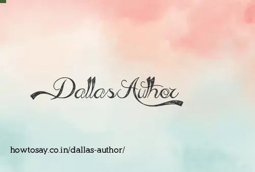 Dallas Author