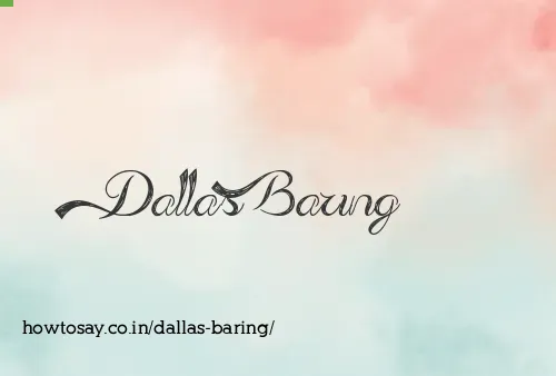 Dallas Baring
