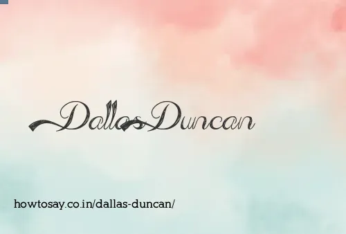Dallas Duncan