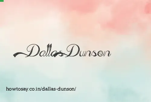Dallas Dunson