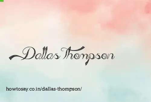 Dallas Thompson